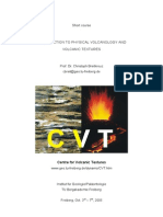 Ntroduction To Physical Volcanology and Volcanic Textures: Short Course