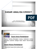 Dasar Analisa Kredit