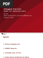 Debugging Tools Intro - DWARF, ELF, GDB:Binutils, Build-Id