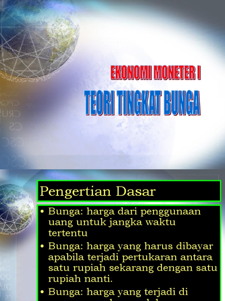 Teori dan Fungsi Tingkat Bunga | PDF | Hukum
