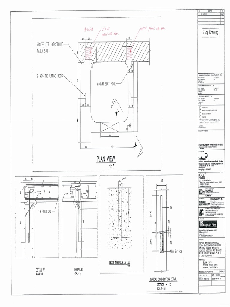 Singapore SUTD Precast Refuse Chute X1 Y1