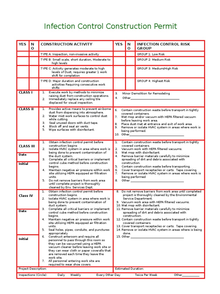 Infection Control Construction Guidelines | PDF | Vacuum Cleaner | Duct ...