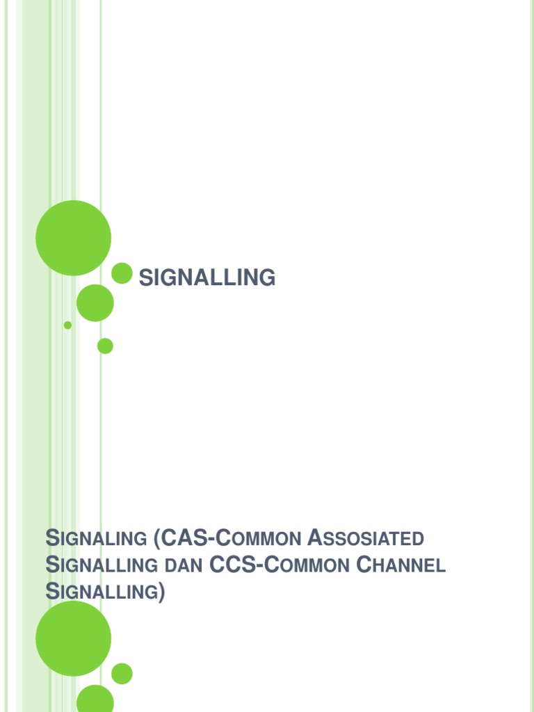 Signaling in Telecom Networks | PDF