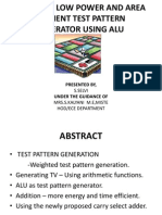 Design of Low Power and Area Efficient Test Pattern Generator Using Alu