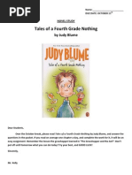 Download Tales of a 4th Grade Nothing Student Activities by Sean Kelly SN245913138 doc pdf