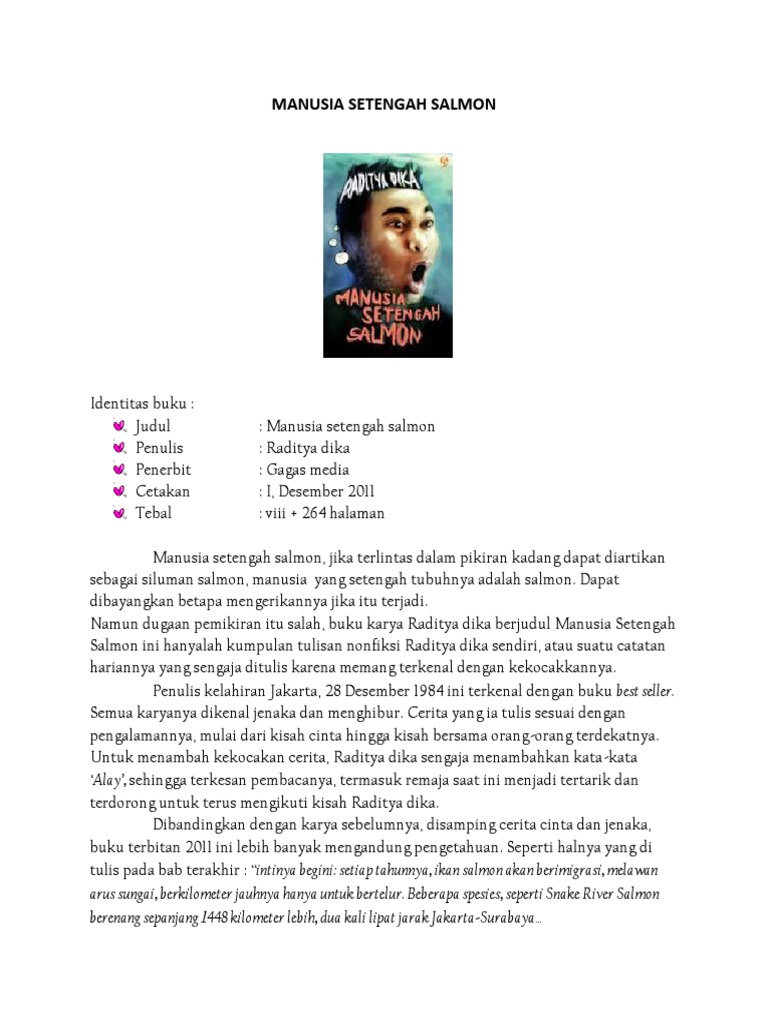 Tugas Resensi Buku Manusia Setengah Salmon