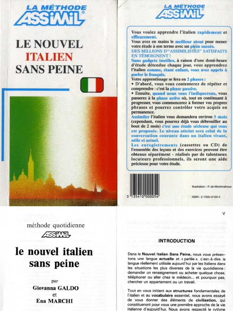 Assimil - Le Nouvel Italien Sans Peine | PDF
