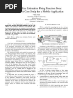 Software Size Estimation Using Function Point Analysis - A Case Study For A Mobile Application