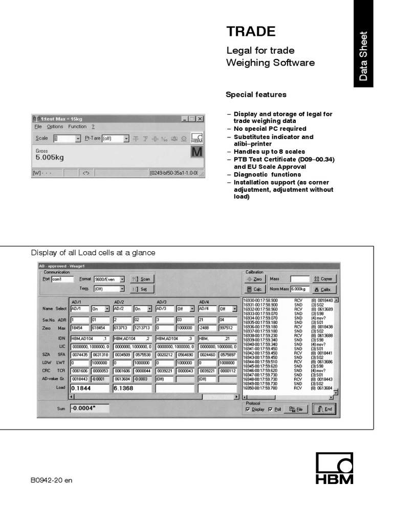 Trade: Legal For Trade Weighing Software | PDF