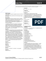 Workbook Answer Key Unit 8: Summit 2, Second Edition