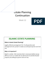 Estate Planning Continuation Week 12
