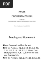 Power System Analysis: Complex Power, Reactive Compensation, Three Phase