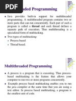 MultiThreading and Synchronization