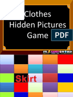 Kids Clothes Hidden Picture Game