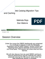 Repository/Web Catalog Migration Tips and Caching: December 4, 2008 1