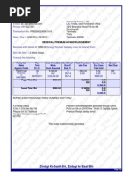 Renewal Premium Acknowledgement: Collecting Branch: E-Mail: Phone: Transaction No.: Date (Time) : Servicing Branch