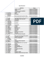 Basic Word List I # Word Group: Ivy Global