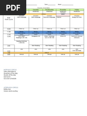 weekly planner