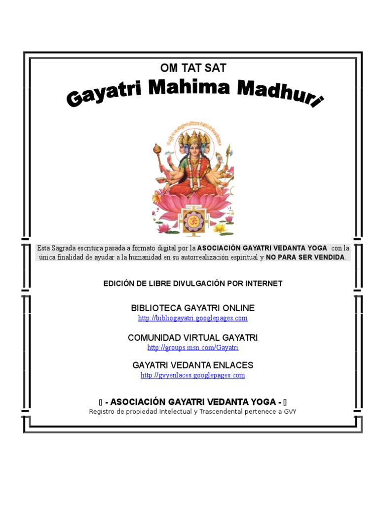 Gayatri Mahima Madhuri | PDF