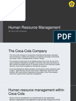 Human Resource Management at Coca Cola Company