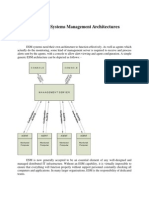 Enterprise Systems Management Architectures