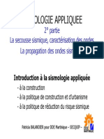 SISMOLOGIE APPLIQUEE Niveau Sup Vol 2 Ondes PDF