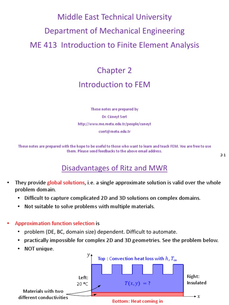 FEM Introduction and Example Analysis | PDF | Finite Element Method ...