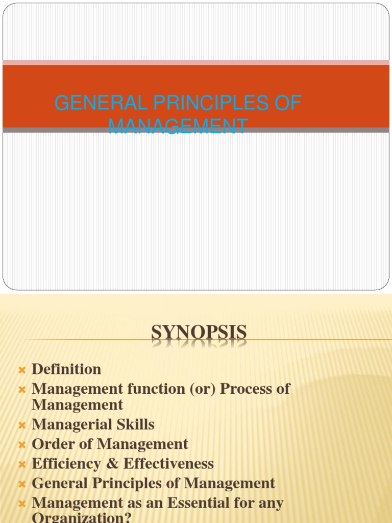 Key Management Principles Explained | PDF | Employment | Business