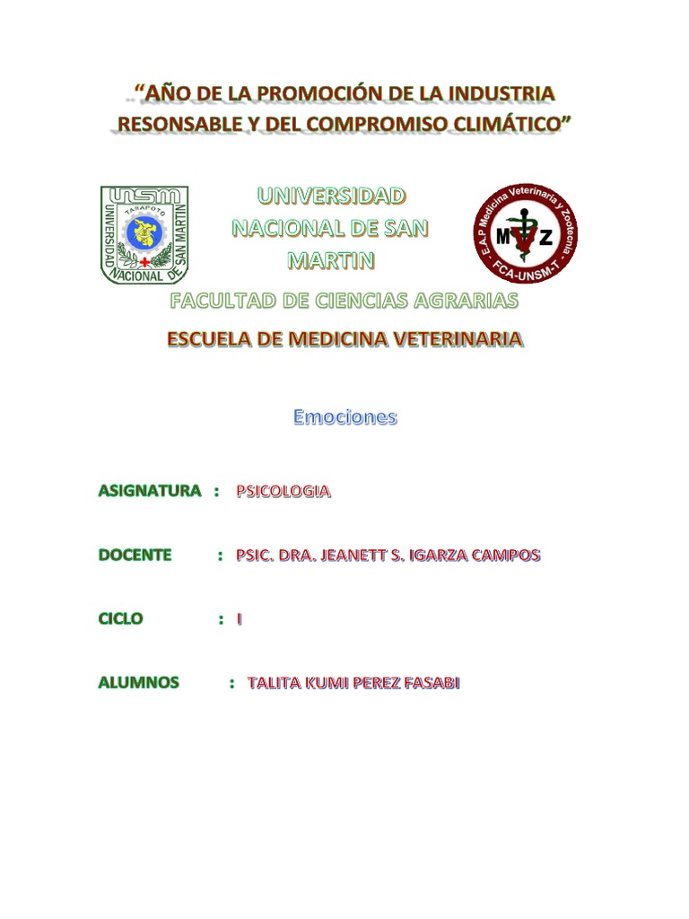 Psicologia Emociones | PDF | Las emociones | Estado de ánimo (psicología)