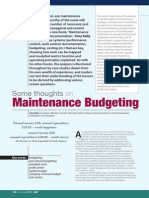 Maintenance Budgeting - Tony Kelly