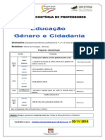 CARTAZ -Educação Género e Cidadania