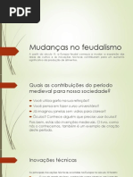 Mudanças No Feudalismo