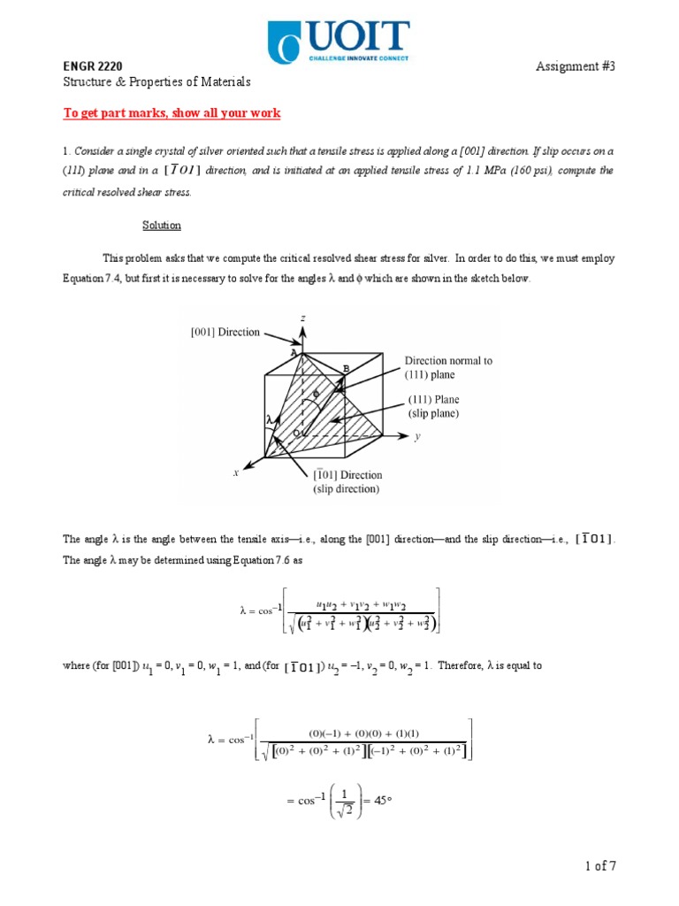 Assignment 3 Sol | PDF | Stress (Mechanics) | Building Engineering