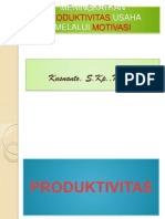Meningkatkan Produktivitas Usaha Melalui Motivasi