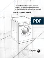 Washer Dryer Combination_FAS 3612 FAS 3612X Installation and User Manual