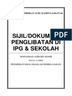 Sijil/Dokumen/ Penglibatan Di Ipg & Sekolah: Institut Pendidikan Guru Kampus Sarawak