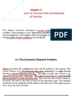 Economic Dispatch of Thermal Units and Methods of Solution