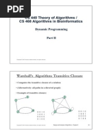 Cs 440 Theory of Algorithms / Cs 468 Al Ith Ibiif Ti Cs 468 Algorithms in Bioinformatics