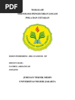 Download Makalah Teknologi Pengecoran Logam 2 by fachrulardiansyah SN245975331 doc pdf
