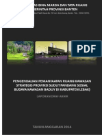 Laporan Draf Akhir Kawasan Strategis Provinsi Banten Lama dan Kawasan Hal Ulayat Masyarakat Baduy
