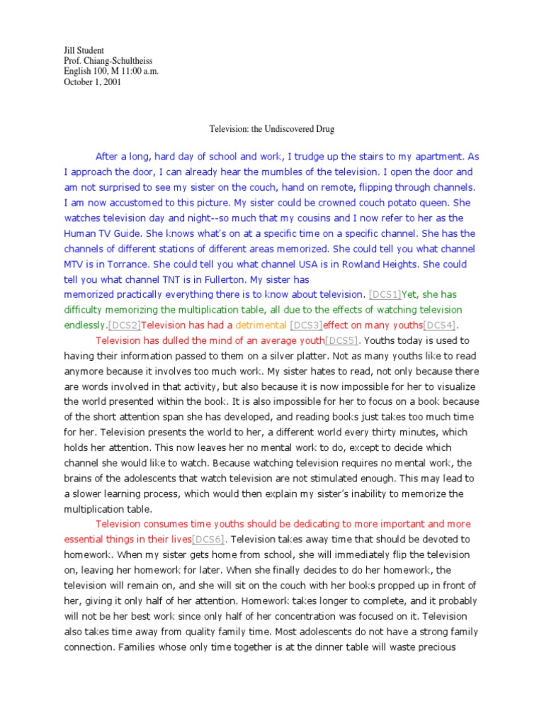 example illustration essay