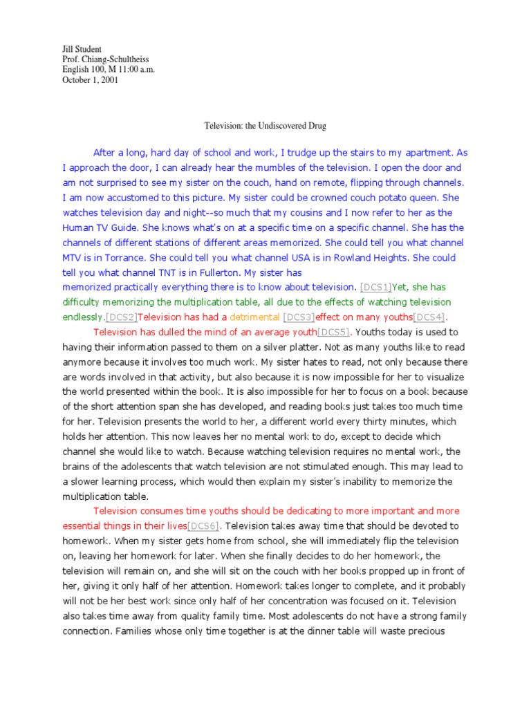 example essay of exemplification