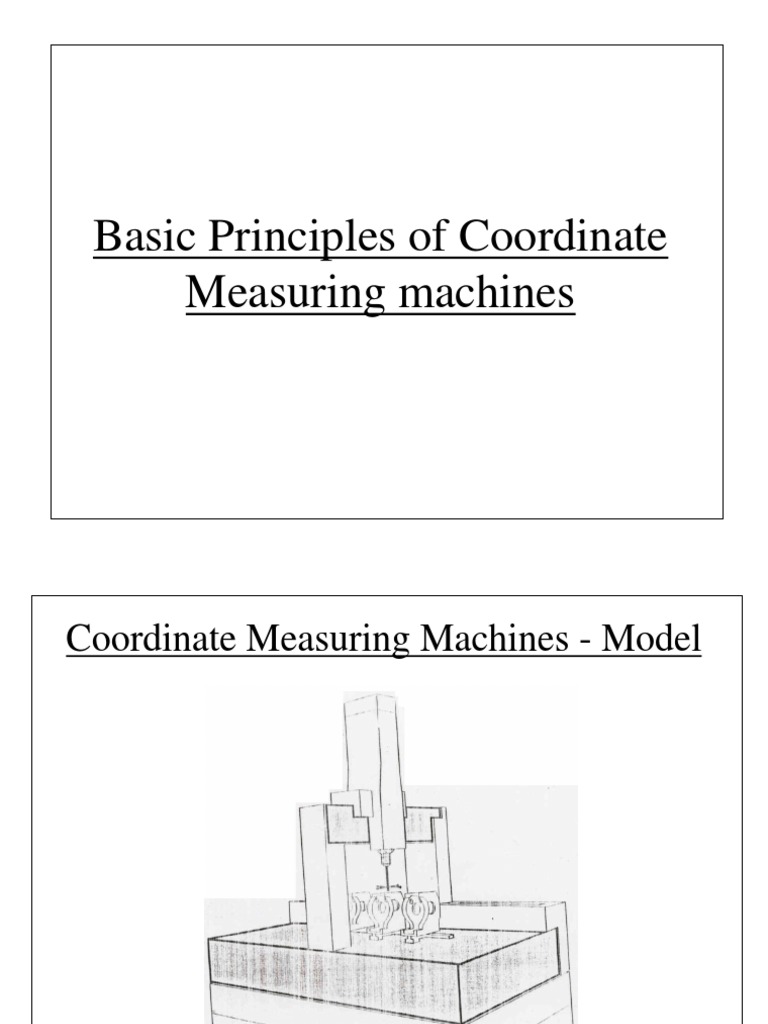 A Comprehensive Guide to Coordinate Measuring Machines Principles