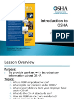 Introduction to OSHA