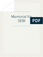 Memorial For SEBI