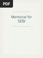 Memorial for SEBI