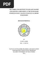 Download The Correlation Between Vocabulary Mastery and Listening Achievement by superqorib SN245989918 doc pdf