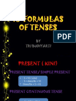 16 Formulas of Tenses