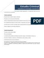 Características de la juventud y estilo de vida de asesinos seriales organizados y desorganizados