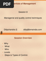 Managerial Control Session 8